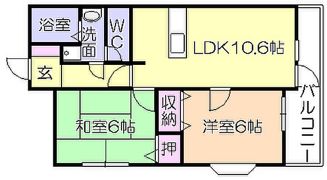 メゾンフルールの間取り画像