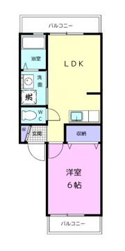 カトレアハイツの間取り画像