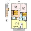 福井ガーデンハイツ A棟の間取り画像
