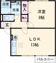 コンフォール布津原の間取り画像