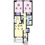 グローリー花立Ⅵの間取り画像