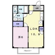 ハーモニーハイツ俊の間取り画像