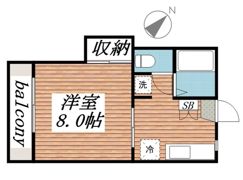 ハイツ創英の間取り画像