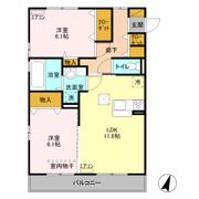 スクエア Dの間取り画像