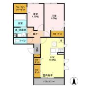 Pixie hollow A棟の間取り画像