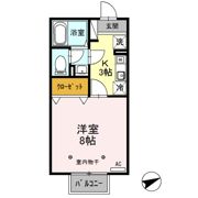 セジュール程島 Ⅰの間取り画像