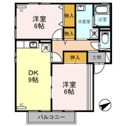 ブライダルハイツ戸出 Bの間取り画像