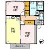 ブライダルハイツ戸出 Bの間取り画像