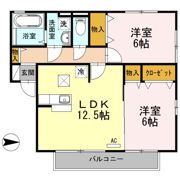 リベルタ スクエア A棟の間取り画像