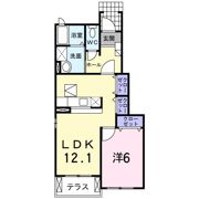 メゾン ハナブサ Bの間取り画像
