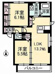 シャーメゾンしおやの杜 B棟の間取り画像