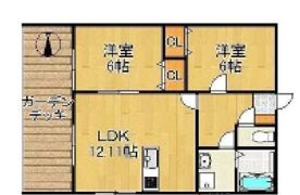 パーチェ・筑後Aの間取り画像