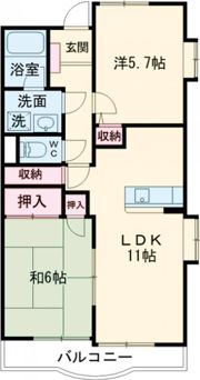 グレース早苗の間取り画像