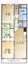 コーポ龍野の間取り画像