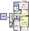 ALBAーCASAⅢの間取り画像