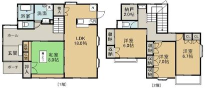 絹の台6丁目M邸の間取り画像