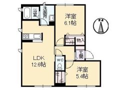 ラフィーヌBの間取り画像