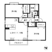 アンジュの間取り画像