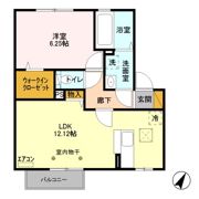 メール・ド・ルミエール Bの間取り画像