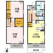 エクセル A棟の間取り画像