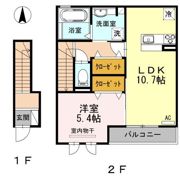 Riqueza黒野（ﾘｸｲｰｻﾞｸﾛﾉ）の間取り画像