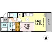 ヴァイスハイト中広江の間取り画像