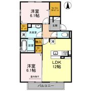 セジュール主原の間取り画像
