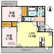 コーポ大安寺Ⅱの間取り画像