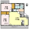 コーポ大安寺Ⅱの間取り画像