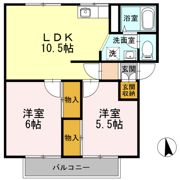 関ニューバリヤ A棟の間取り画像