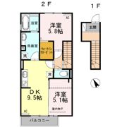 メゾン・ラ・パトリアJの間取り画像