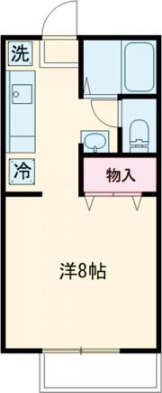 東栄ハイツ Eの間取り画像