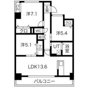 プログレッソ花の木の間取り画像