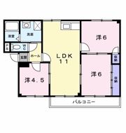 フロム八尾の間取り画像