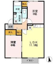 インター池田 A棟の間取り画像
