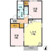 プレステージ植松 B棟の間取り画像