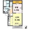 プードリエ本町の間取り画像