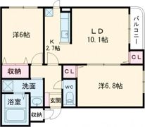 ジェルメ吉川町の間取り画像