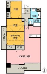 ダイアパレス中前川の間取り画像