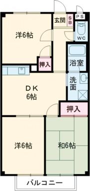 プチ・シャンブルいずみⅠの間取り画像
