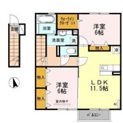 リール・ロージェ Cの間取り画像