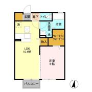 スカイブルー Fの間取り画像