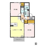 フレスカの間取り画像