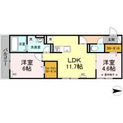 クレスト谷原の間取り画像