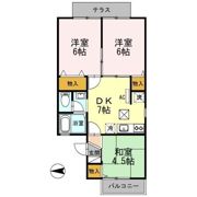 セジュール ポロアⅡの間取り画像