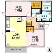 グリーンブリーゼ B棟の間取り画像