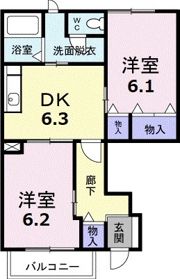 ムーン ボウ Bの間取り画像