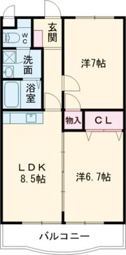 マンションマスカットの間取り画像