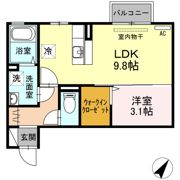 ラ・ランド上新栄 Aの間取り画像