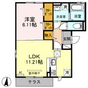 クオリティー西本町の間取り画像